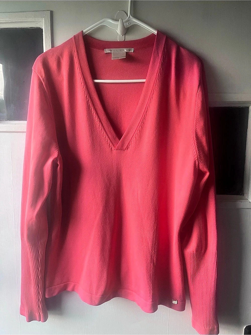 Nike V-Neck Sweater Pink XL